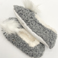 Cable Knit Home Plush Slipper Booties